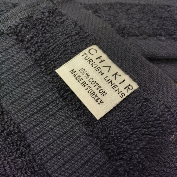 Premium Turkish Cotton Super Soft and Absorbent Makeup Washcloths Black Set 2 - Picture 3 of 5